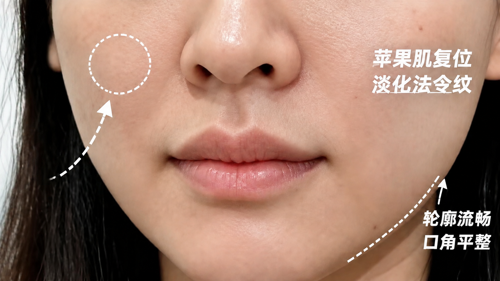 移除图片左下角的大号白色'垮'字，保留右侧的'法令纹严重'、'… - 图片创意预览