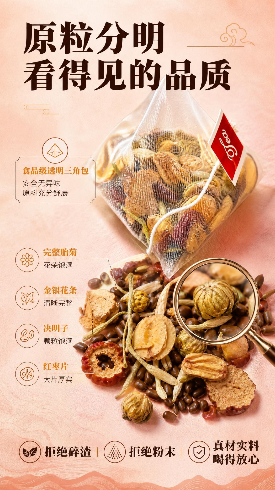 [商品] 使用【图4】透明三角茶包和【图5】散开原料；保留茶包… - 图片创意预览