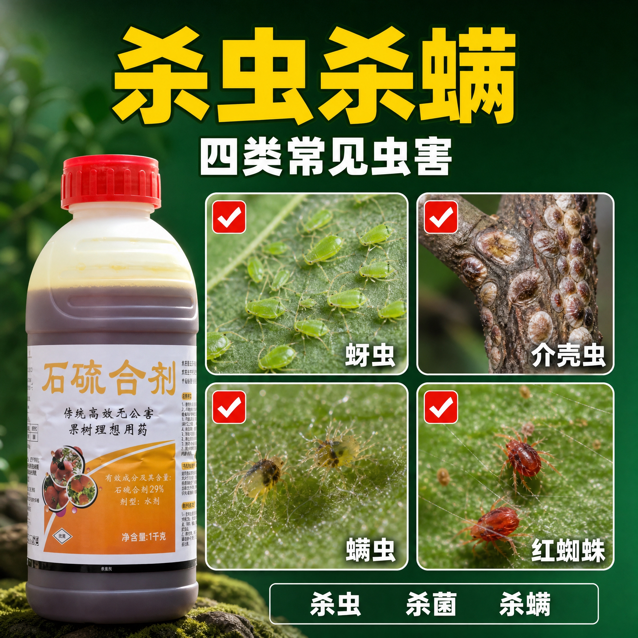 [主图-3] 石硫合剂（1000克 水剂 清园专用）主题与唯一… - 图片创意预览