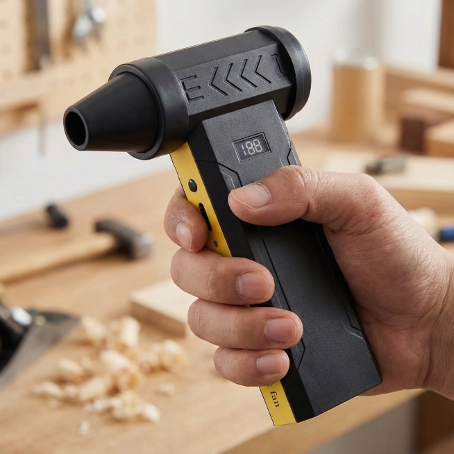 生成一支手握着热风枪预览效果