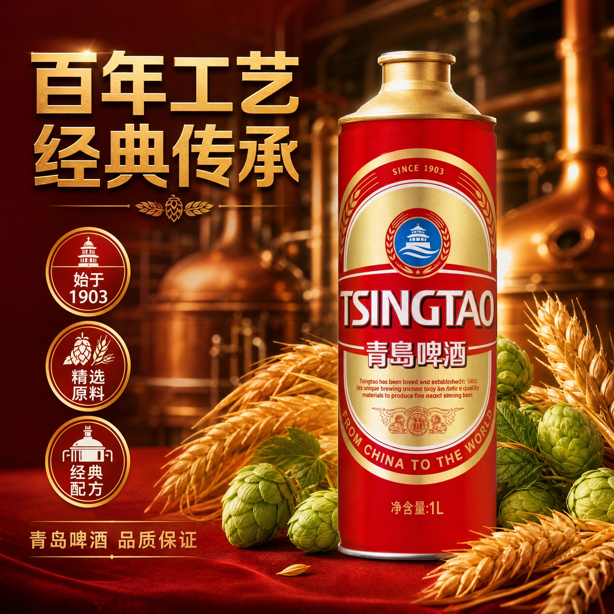 [主图-2] 核心亮点 百年工艺 经典配方 品质信任图 [统一… - 图片创意预览