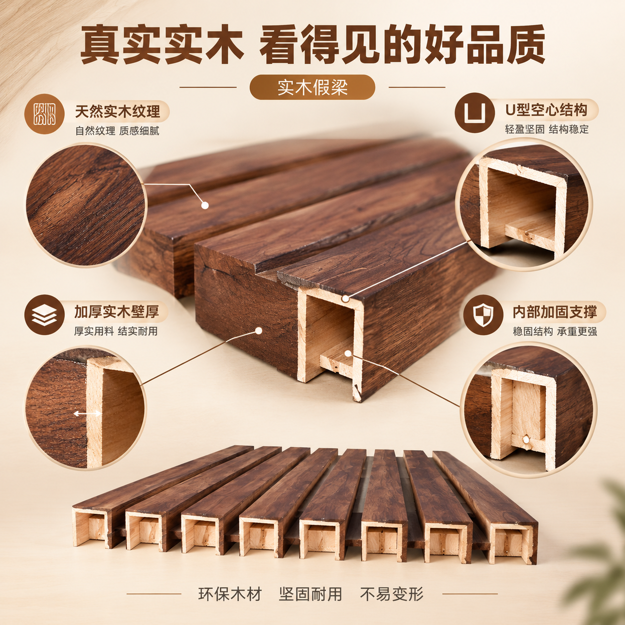 [主图-3] 主题：实木材质细节 真实木纹 扎实工艺 [统一基… - 图片创意预览