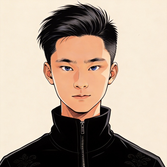 将衣服颜色改为黑色，并在衣服上添加少许花纹预览效果