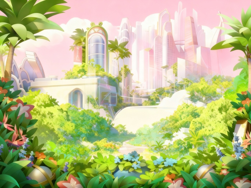 天空变成粉色预览效果