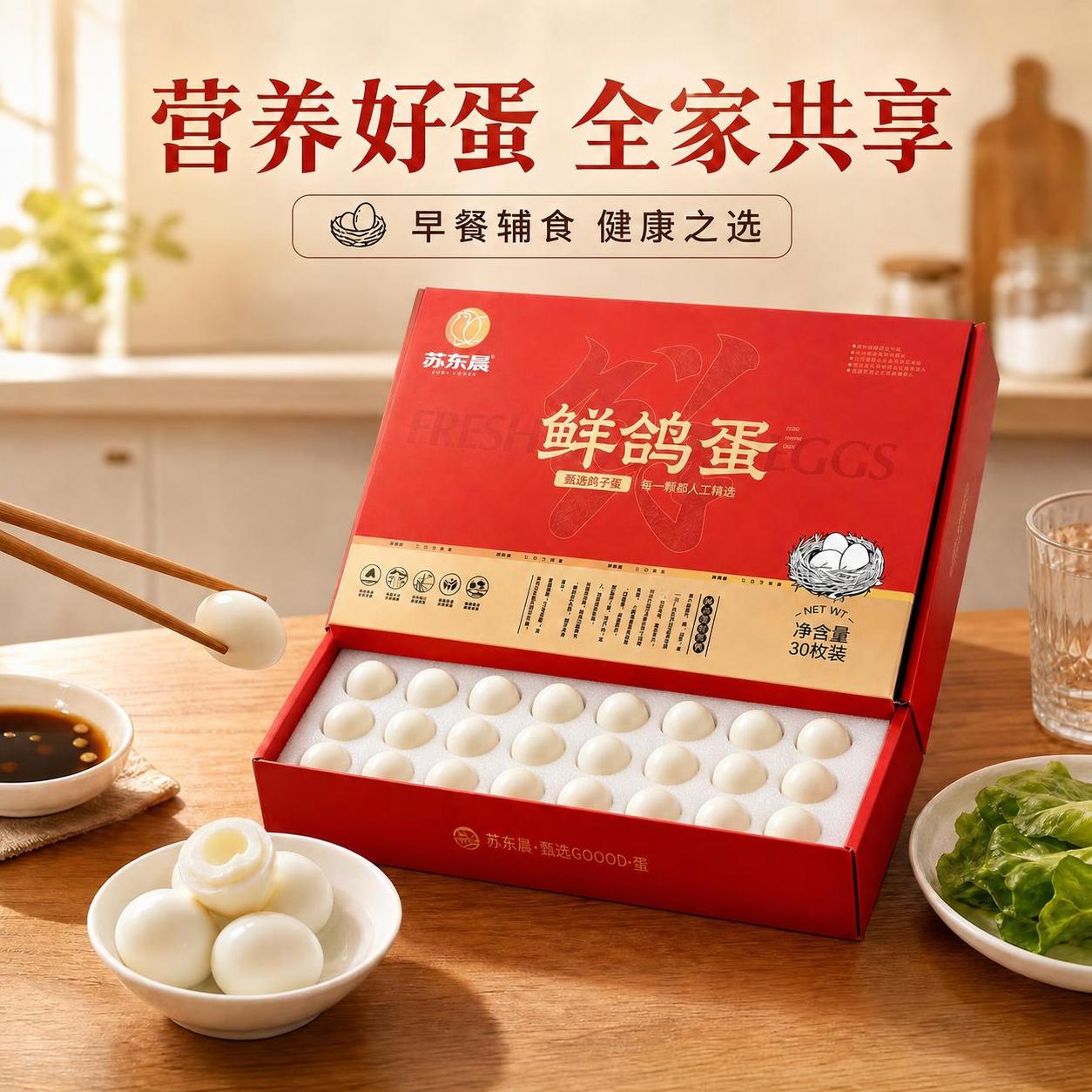 将图中红色礼盒内的蛋托修改为白色珍珠棉蛋托，珍珠棉材质，有30… - 图片创意预览