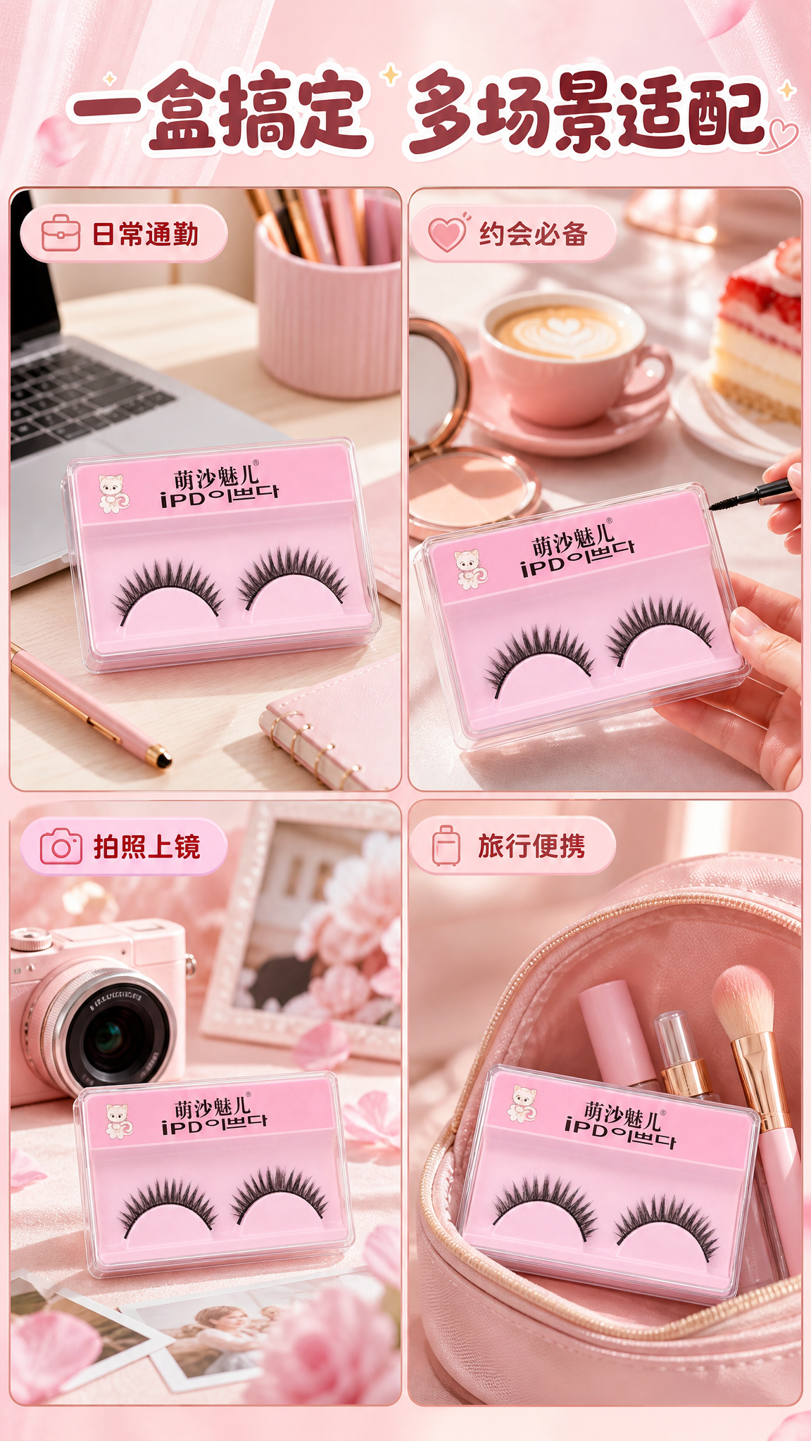 [商品] 使用【图1】萌沙魅儿假睫毛及包装盒；保留产品外观、颜… - 图片创意预览