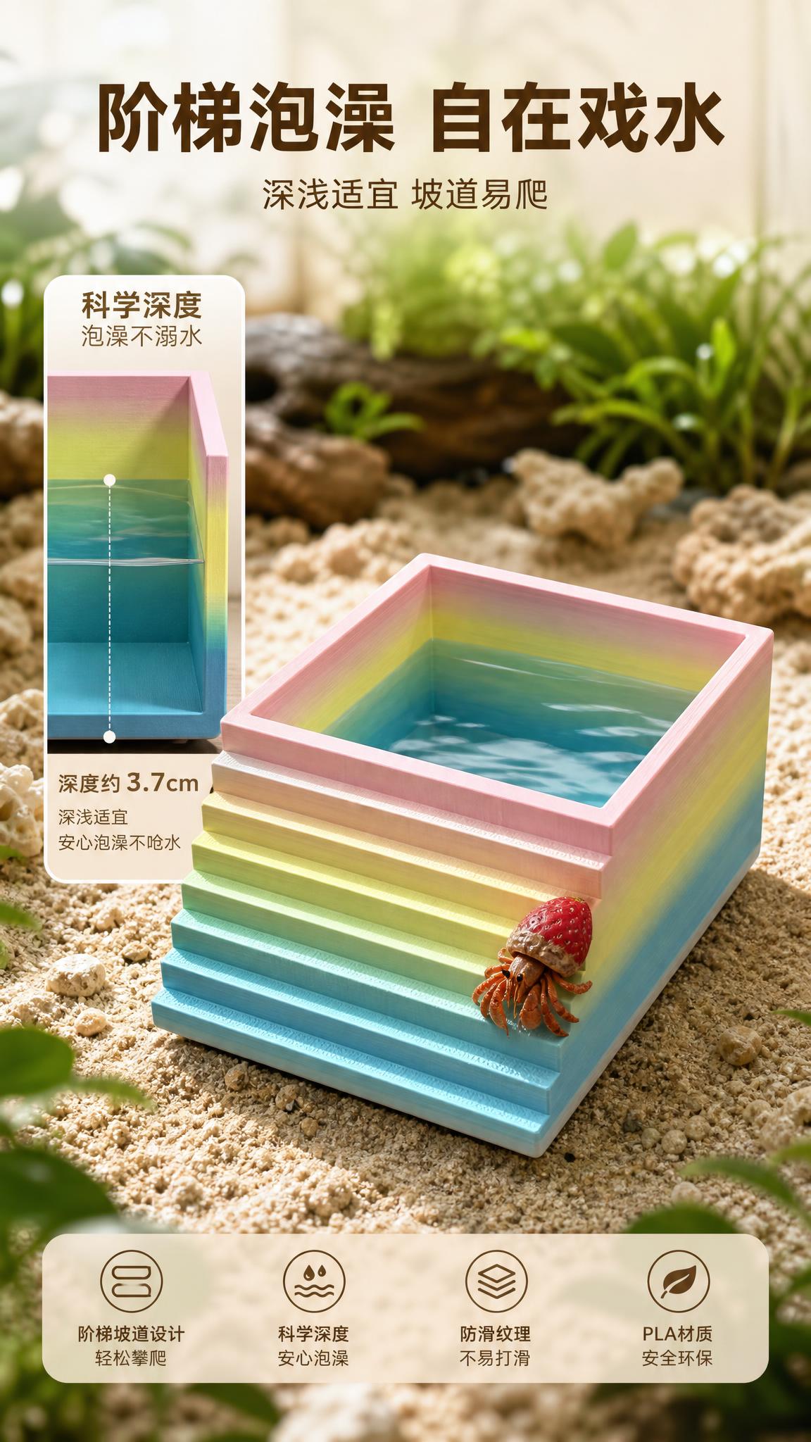 [商品] 使用【图3】深泡澡盆，云涧彩（马卡龙色）款；保留阶梯… - 图片创意预览