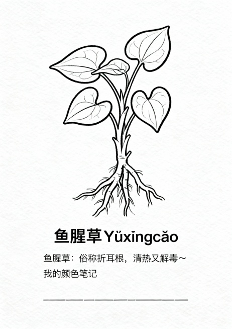 以下是针对 **36种常见中草药填色画** 的更新版设计指示语，适用于“成果长廊”展区或“互动体验区”作为学生填色与学习素材，延续 **清晰手绘线稿风格 + 趣味知识标注** 的设计方向。

---预览效果