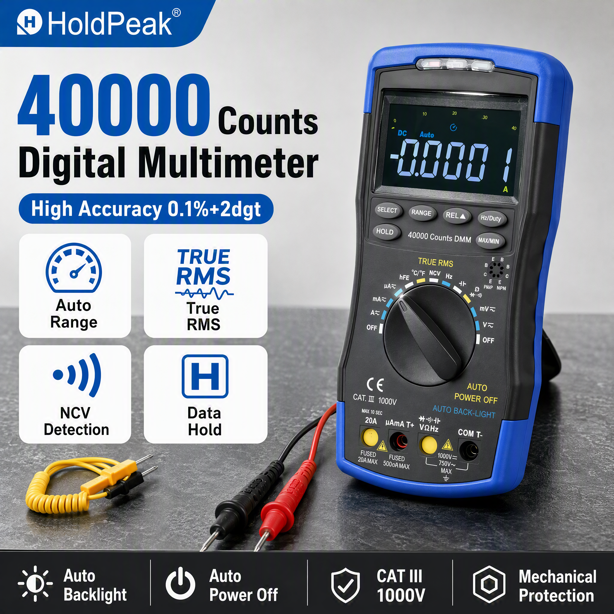 [单张主图] HoldPeak 40000 Counts 高精… - 图片创意预览