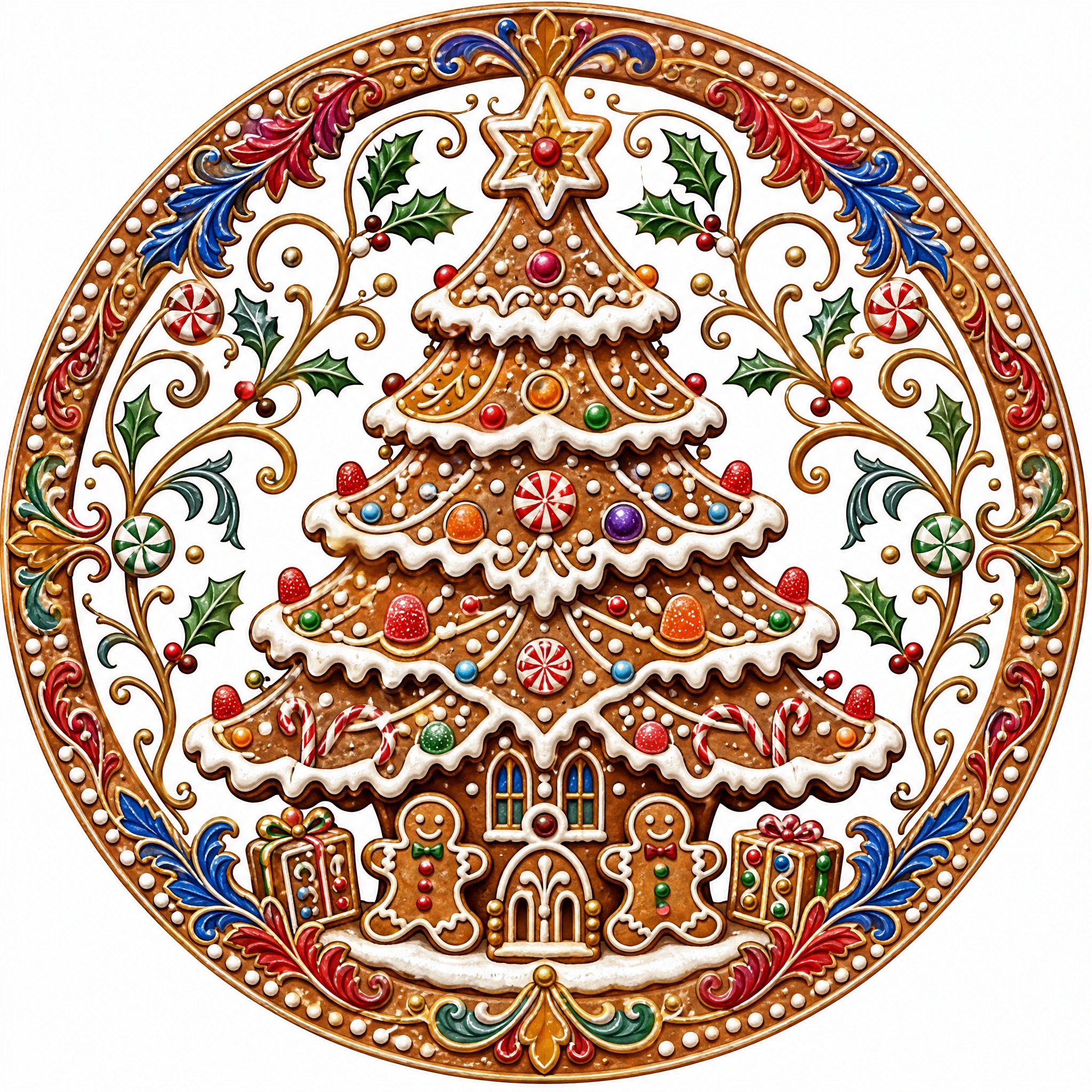 Christmas sticker, medieval ill… - 图片创意预览