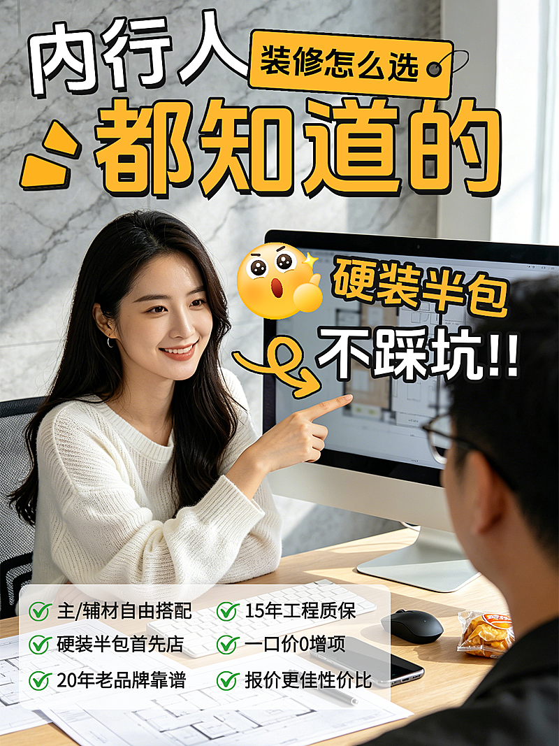 家装装修分享写实风误区科普小红书封面