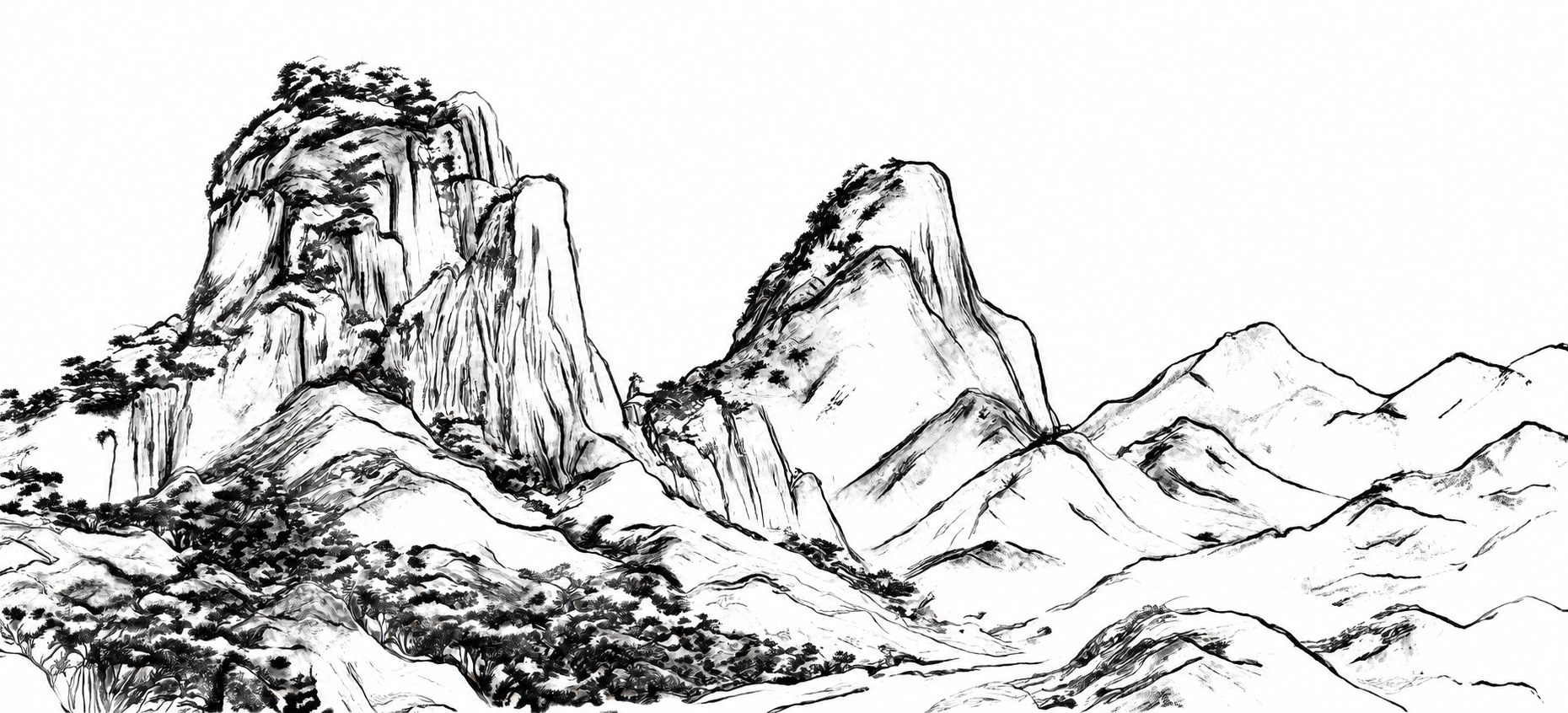 基于上传图片生成高清大图：将画面主体颜色改为黑色，背景改为纯白… - 图片创意预览