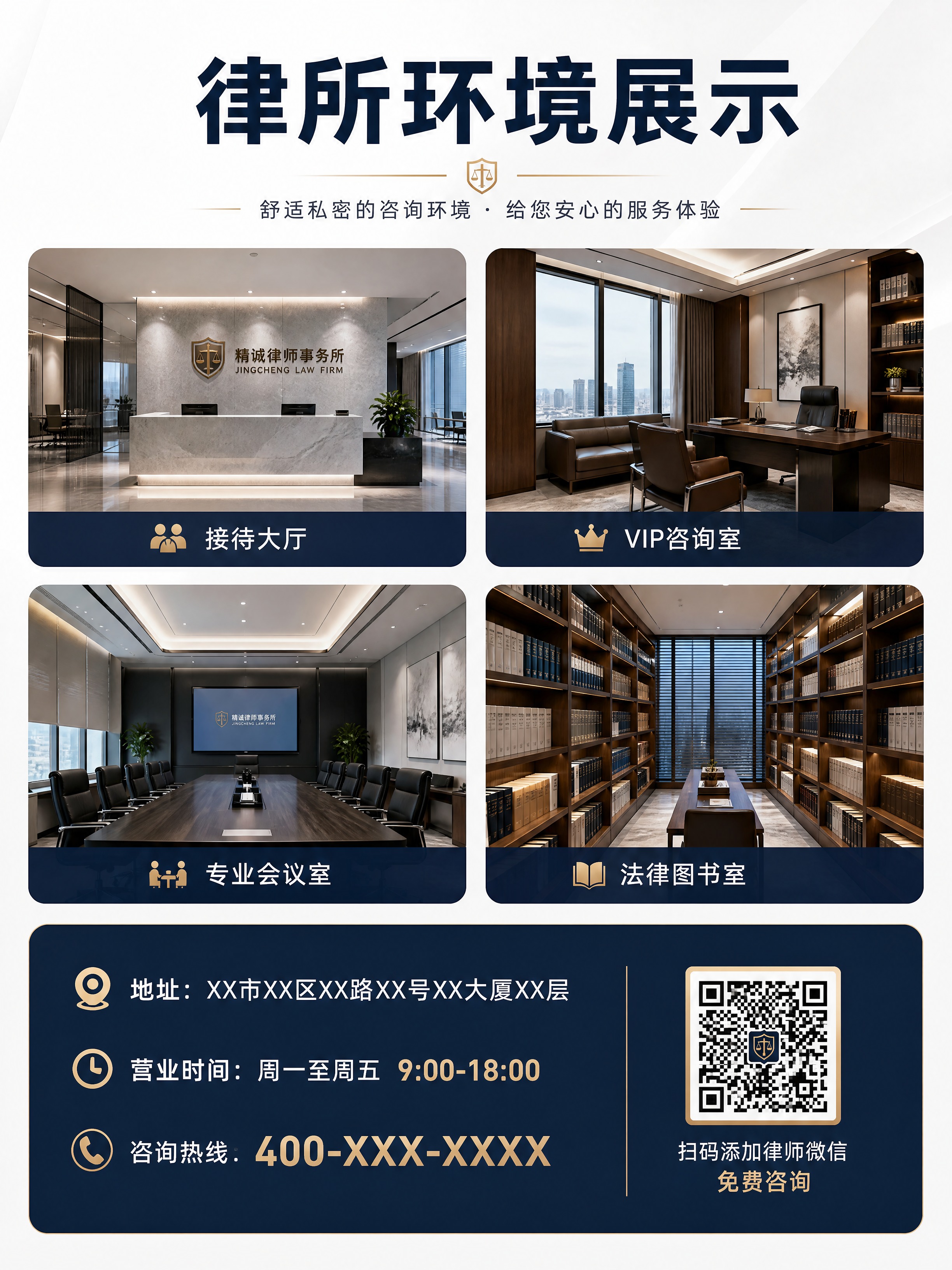 [商品] 律师事务所品牌详情页第7张-律所环境与联系页；无实物… - 图片创意预览