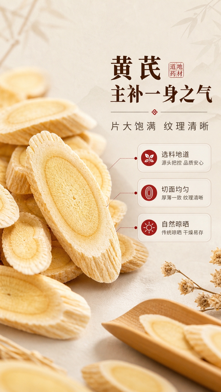 [商品] 使用【图1】中的黄芪部分（浅黄椭圆切片）；保留黄芪切… - 图片创意预览