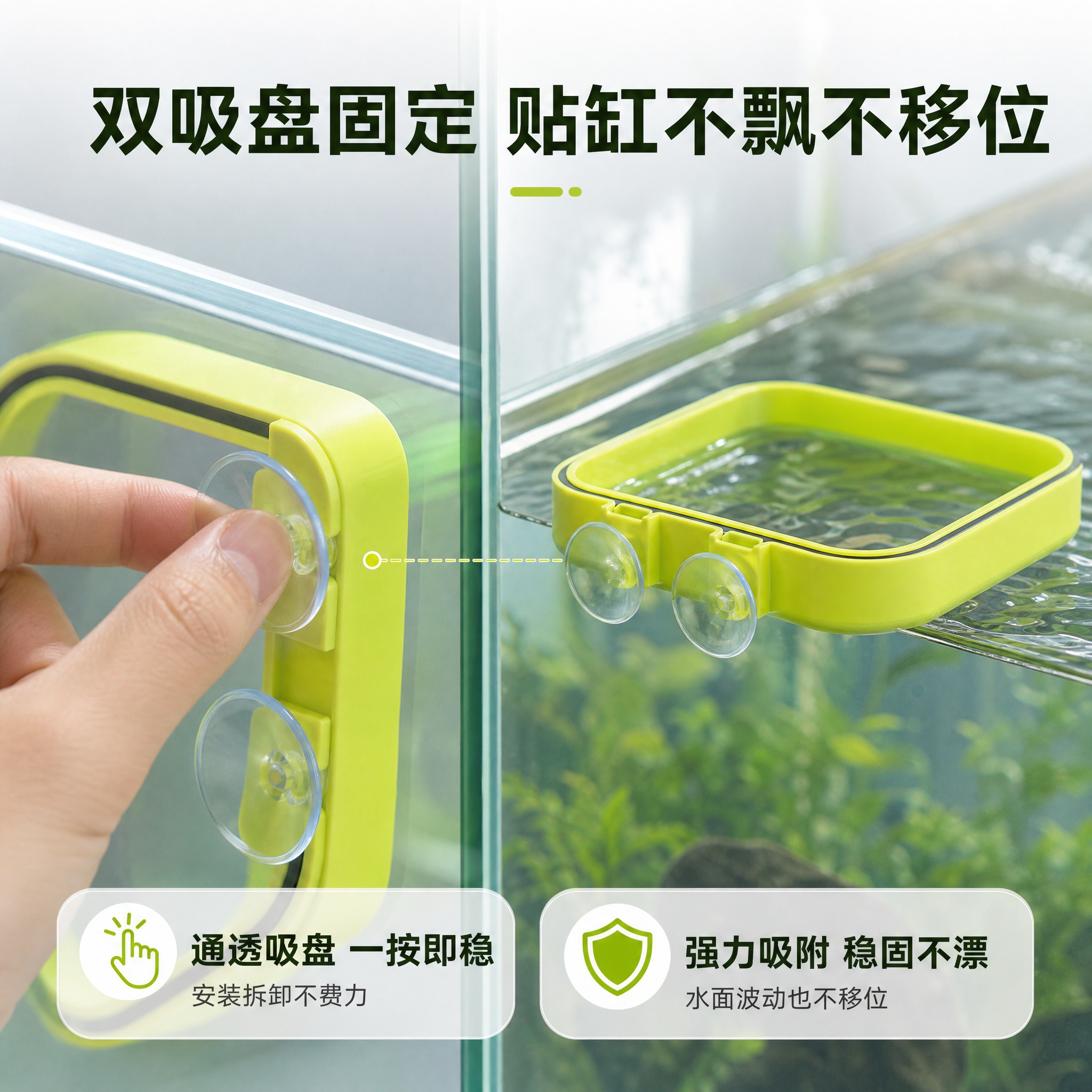 [主图-2] 主题：双吸盘固定设计核心卖点图，核心任务是证明产… - 图片创意预览