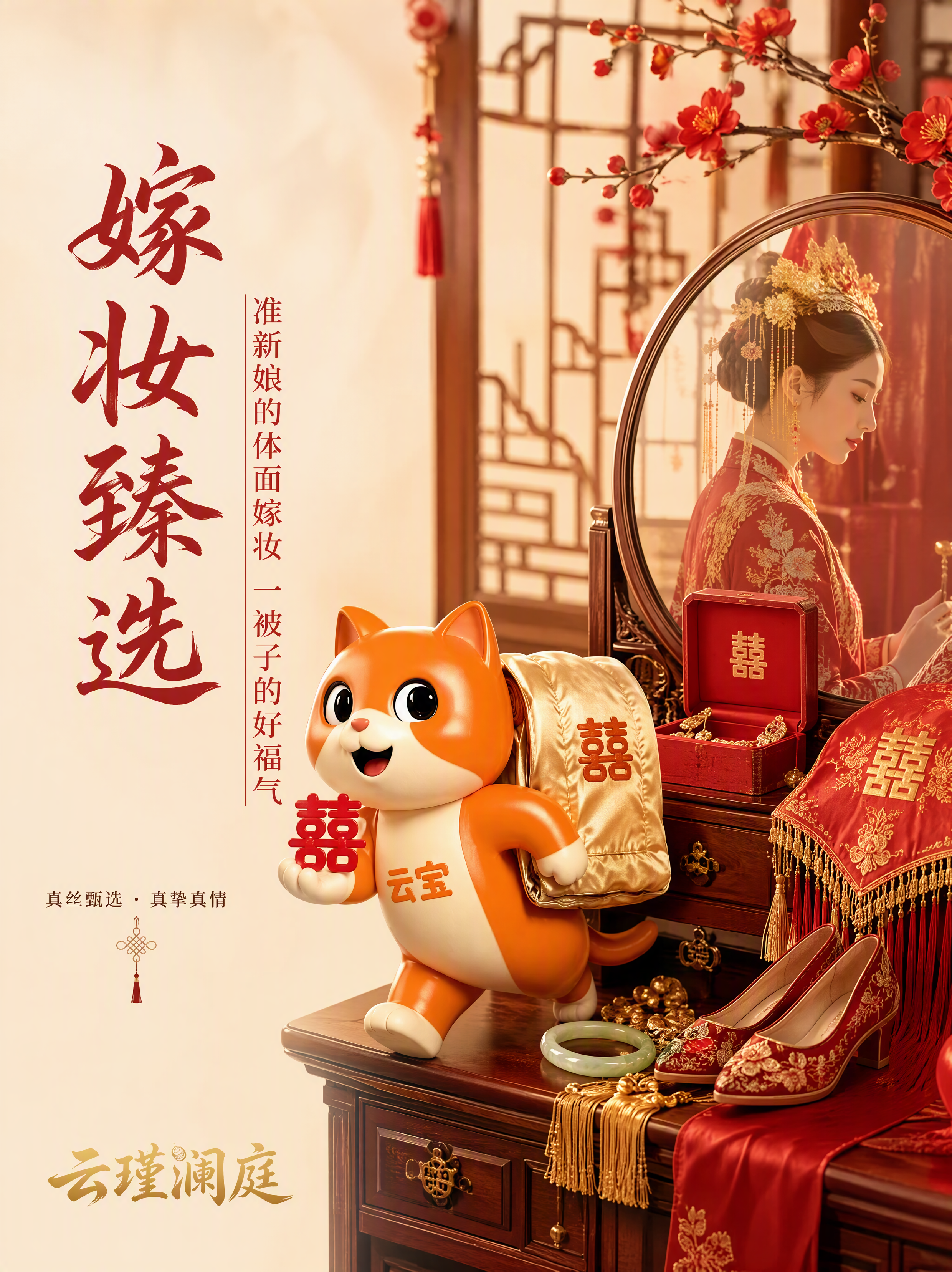 电商详情页场景隔断导航图，准新娘结婚嫁妆主题。本张使用【图2】… - 图片创意预览