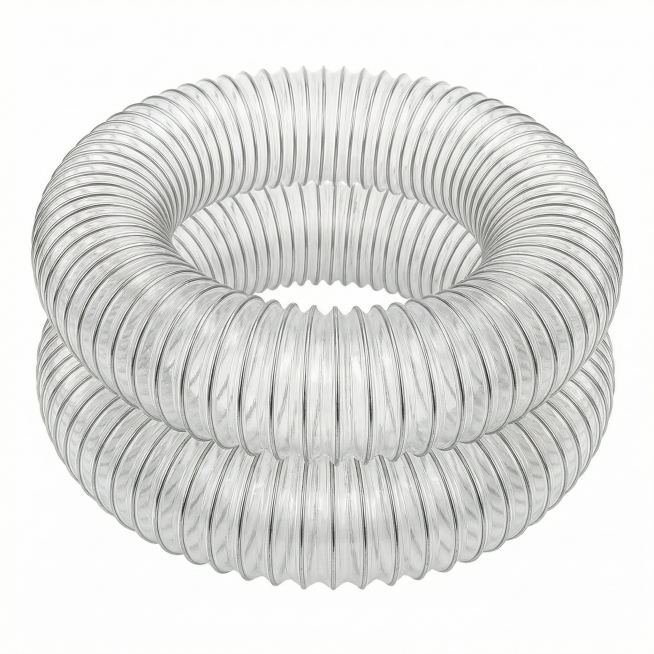 [Main Image 1]
[Product Theme] PVC Transparent Steel Wire Flexible Dust Collection Hose
[Atmosphere/预览效果