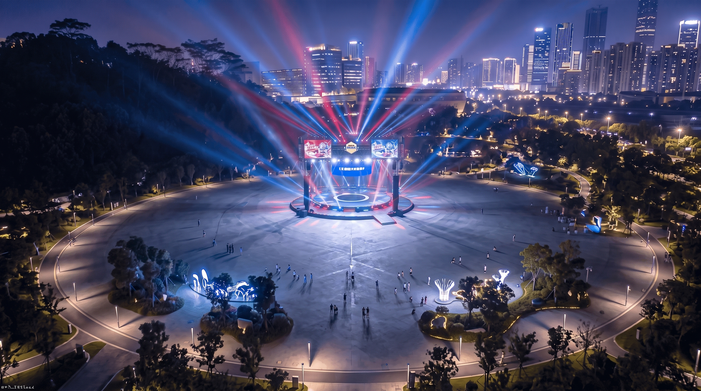 在平整水泥地上，镜头不要这么远中适中即可 - 图片创意预览