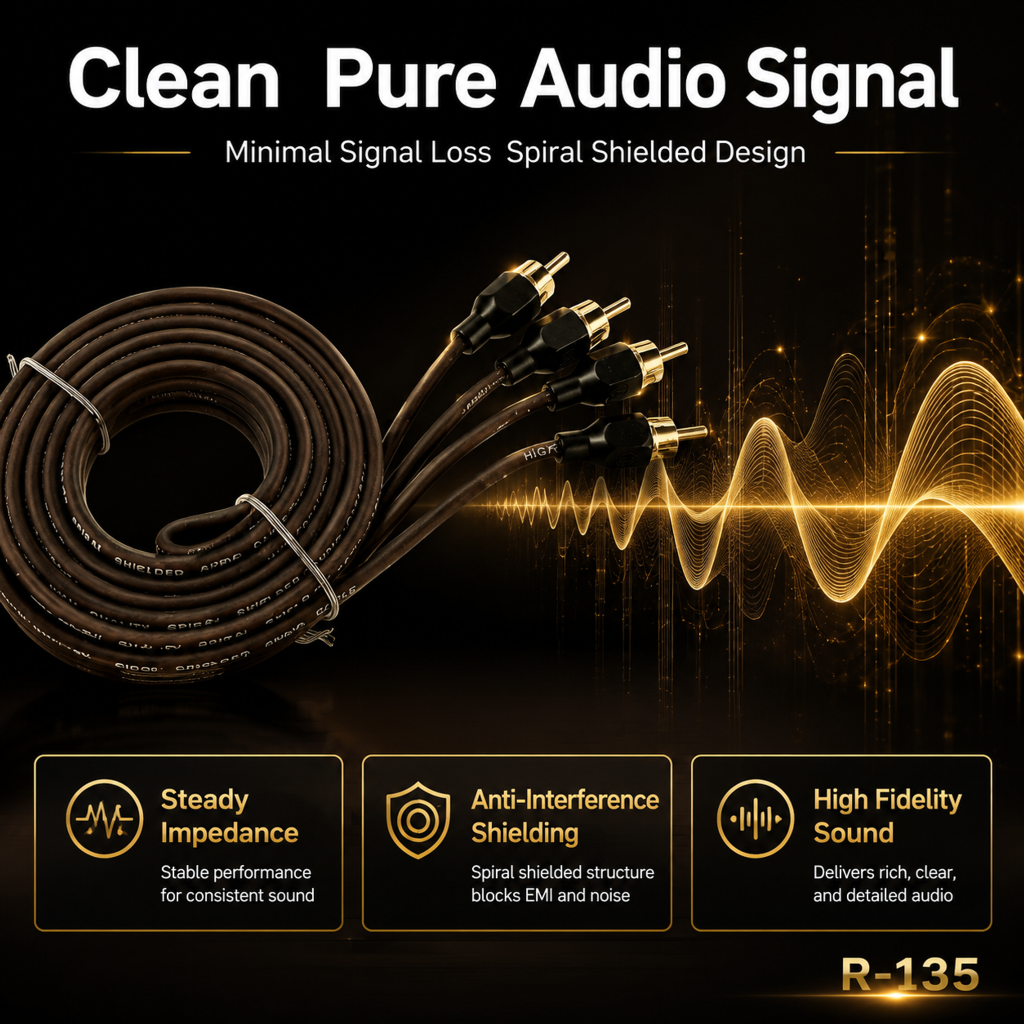 Audio quality and signal purity… - 图片创意预览
