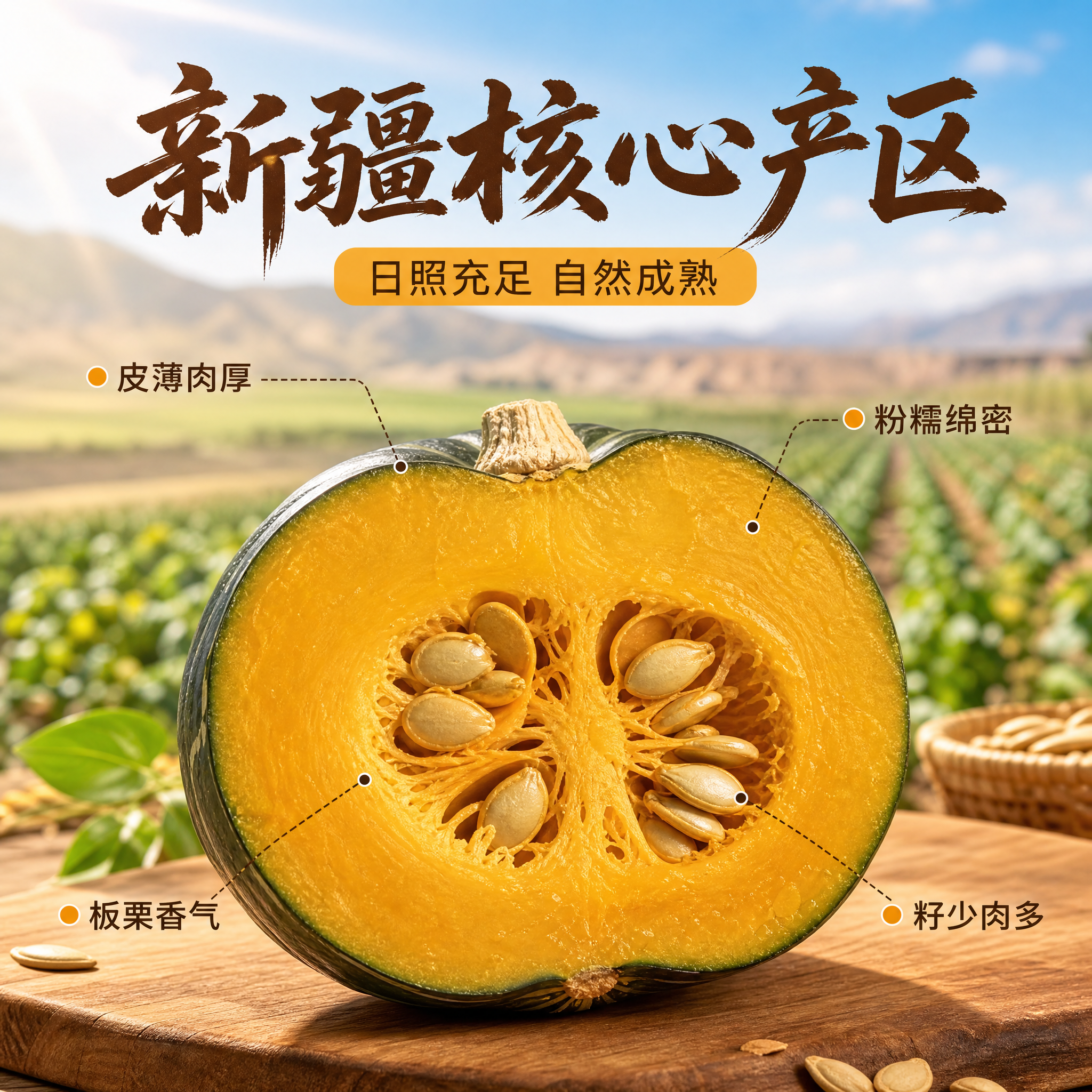 [主图-2] 核心亮点与产地溯源 新疆产地 日照充足 品质信任… - 图片创意预览