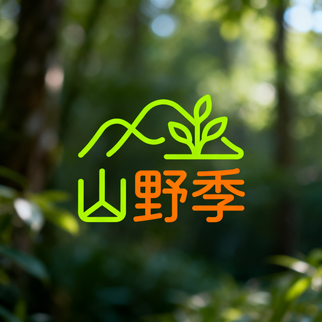 设计一个品牌logo，品牌名称为“山野季”，logo风格简洁，线条感强，现代感十足，风格活泼，充满活力与动力，富有设计感预览效果