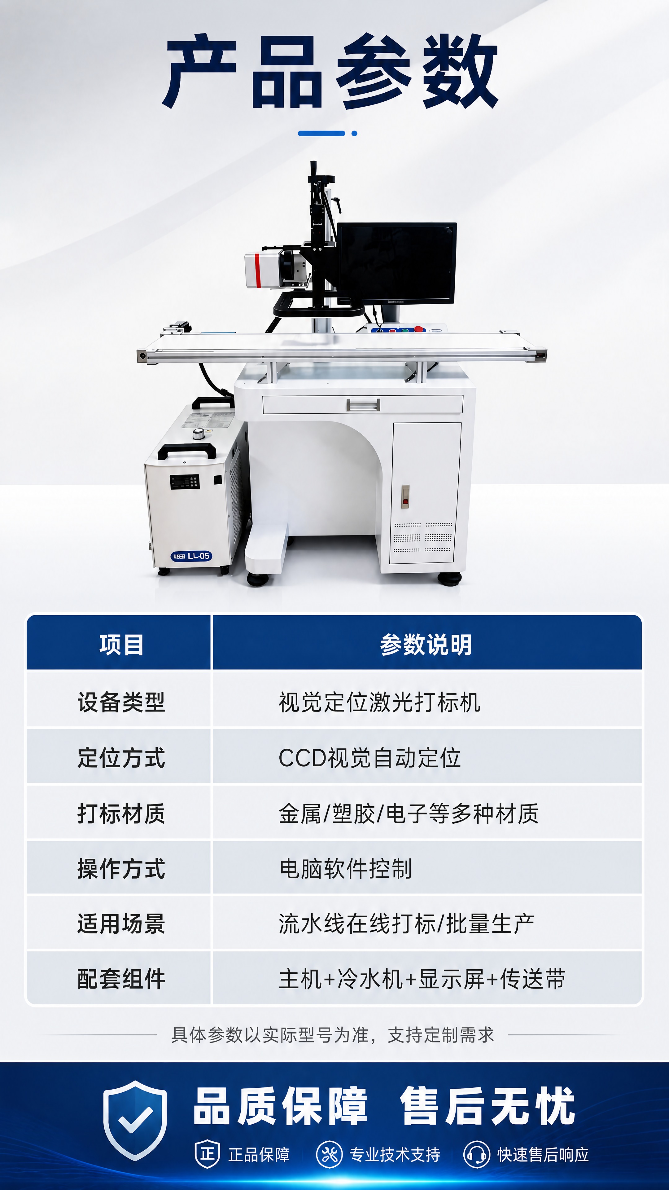 [商品] 使用【图1】视觉定位激光打标机；保留设备整体结构、颜… - 图片创意预览