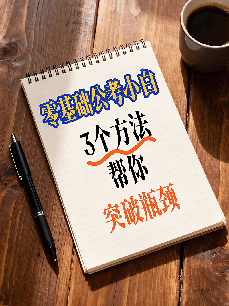 公考提分学习技巧分享大字实景风小红书封面