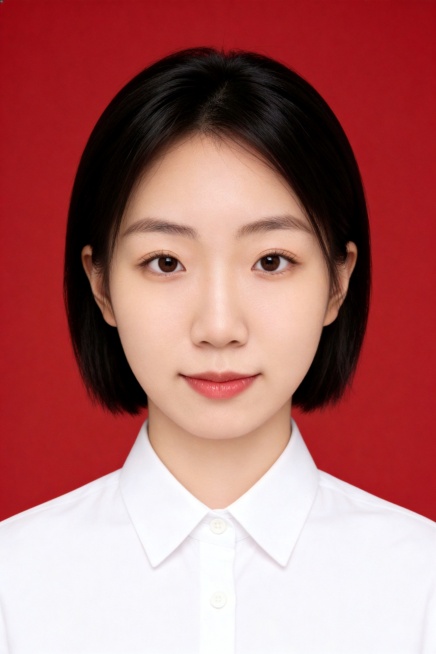 保留第一张图中人物脸型、年龄特征生成标准样式纯正面证件照;人物主预览效果