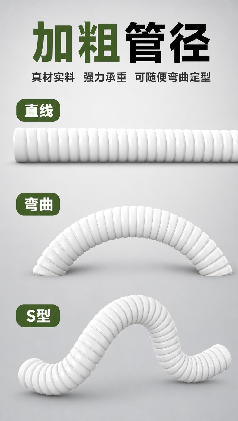 [商品] 使用【图2】白色金属夹子长颈支架的白色波纹软管部分；… - 图片创意预览