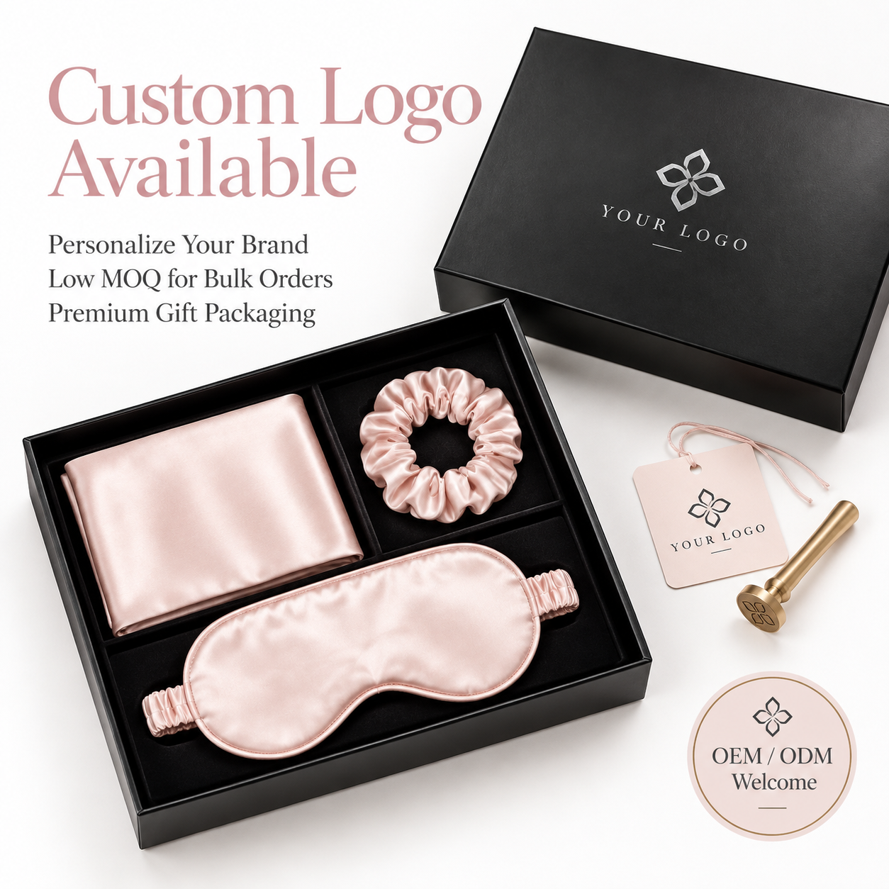 [主图-5] 定制Logo服务展示：突出支持Custom Lo… - 图片创意预览