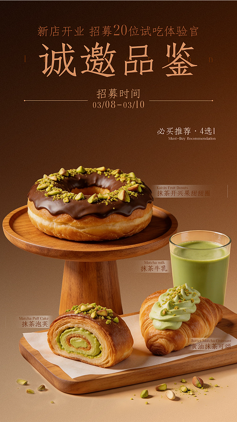 餐饮甜品营销宣传海报