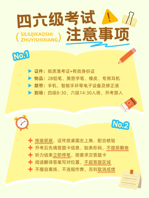 教育培训高等教育四六级考试流程备考攻略分享小红书配图预览效果