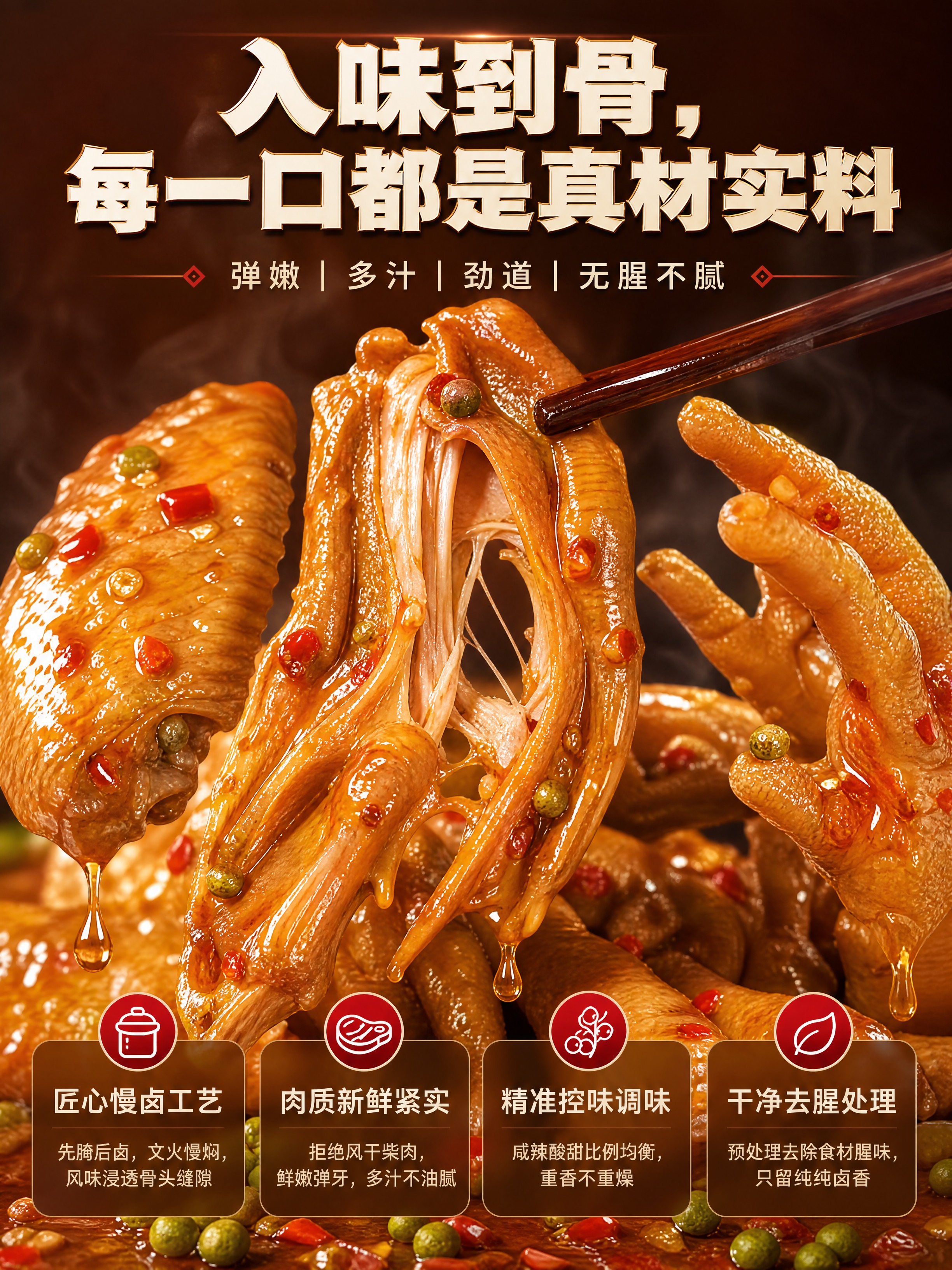 [商品] 使用【图3】卤鸭掌、【图4】卤鸭翅中、【图5】卤鸡爪… - 图片创意预览
