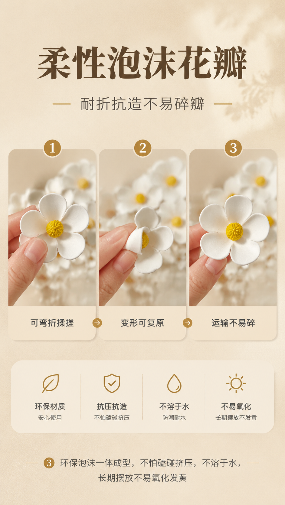 [商品] 使用【图1】【图4】白色仿真紫罗兰花瓣；保留柔性泡沫… - 图片创意预览