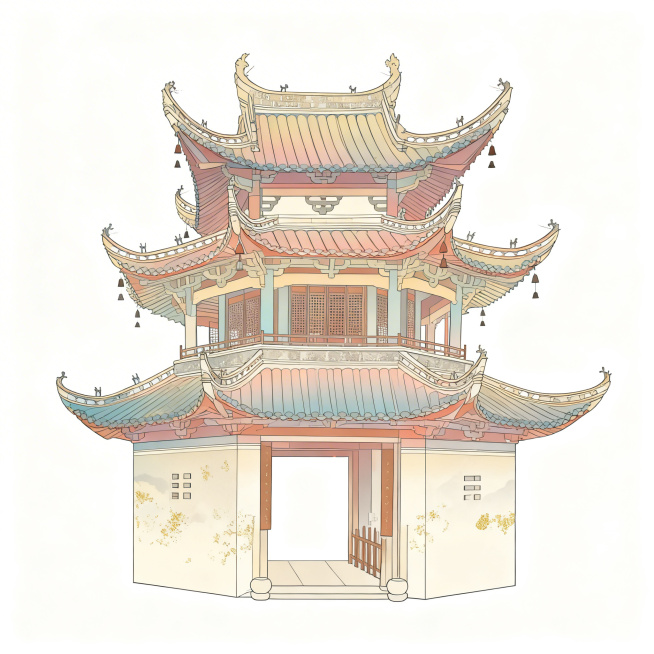 将图片转换为新中式古风插画风格预览效果