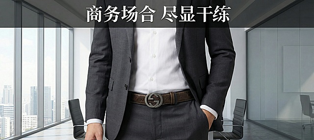 我要生成一套电商产品图，上架到淘宝，要一张主图五张配图，要风格统一，这是男款牛皮带
