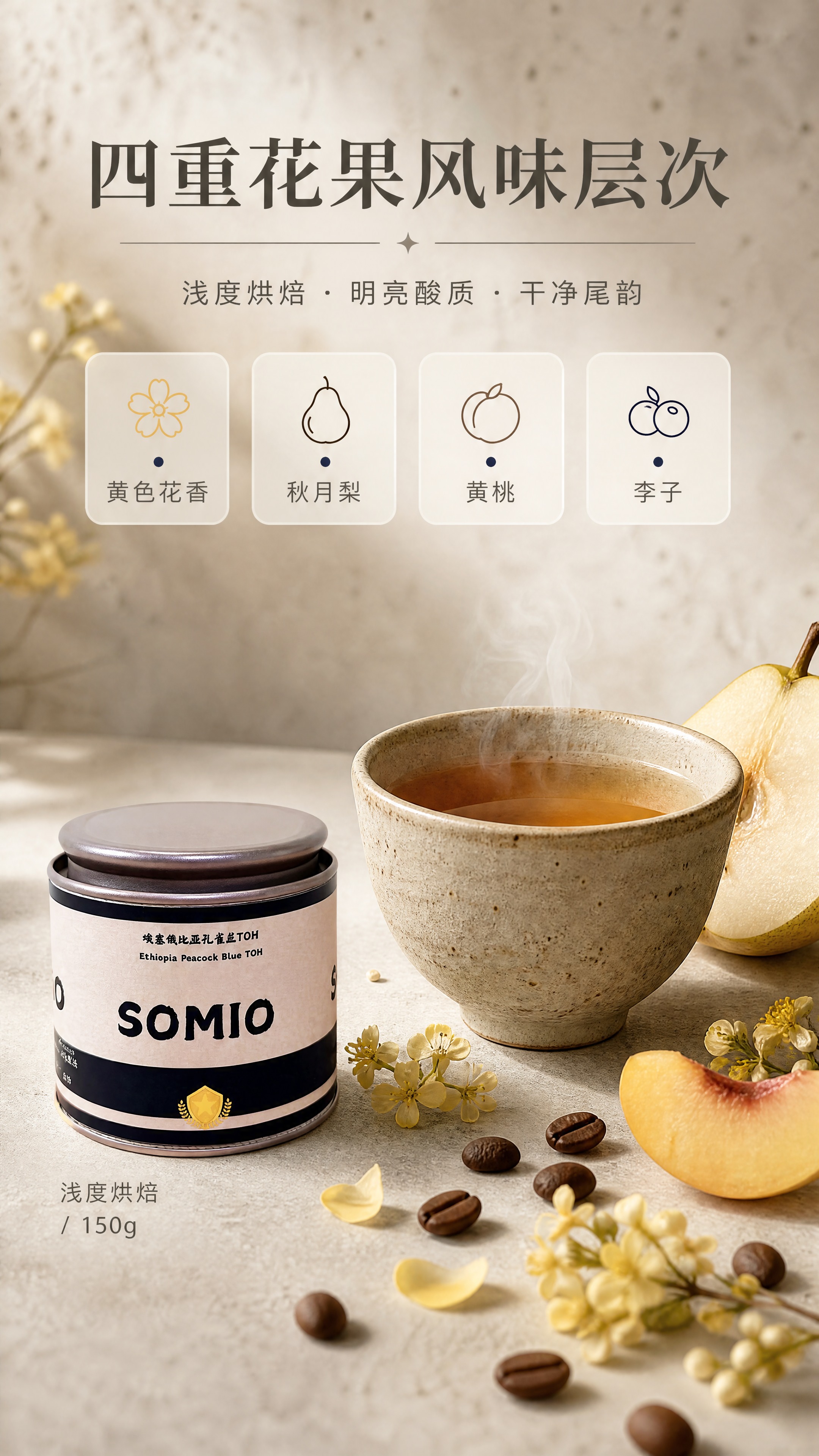 [商品] 使用【图1】松晓SOMIO埃塞俄比亚孔雀兰TOH咖啡… - 图片创意预览