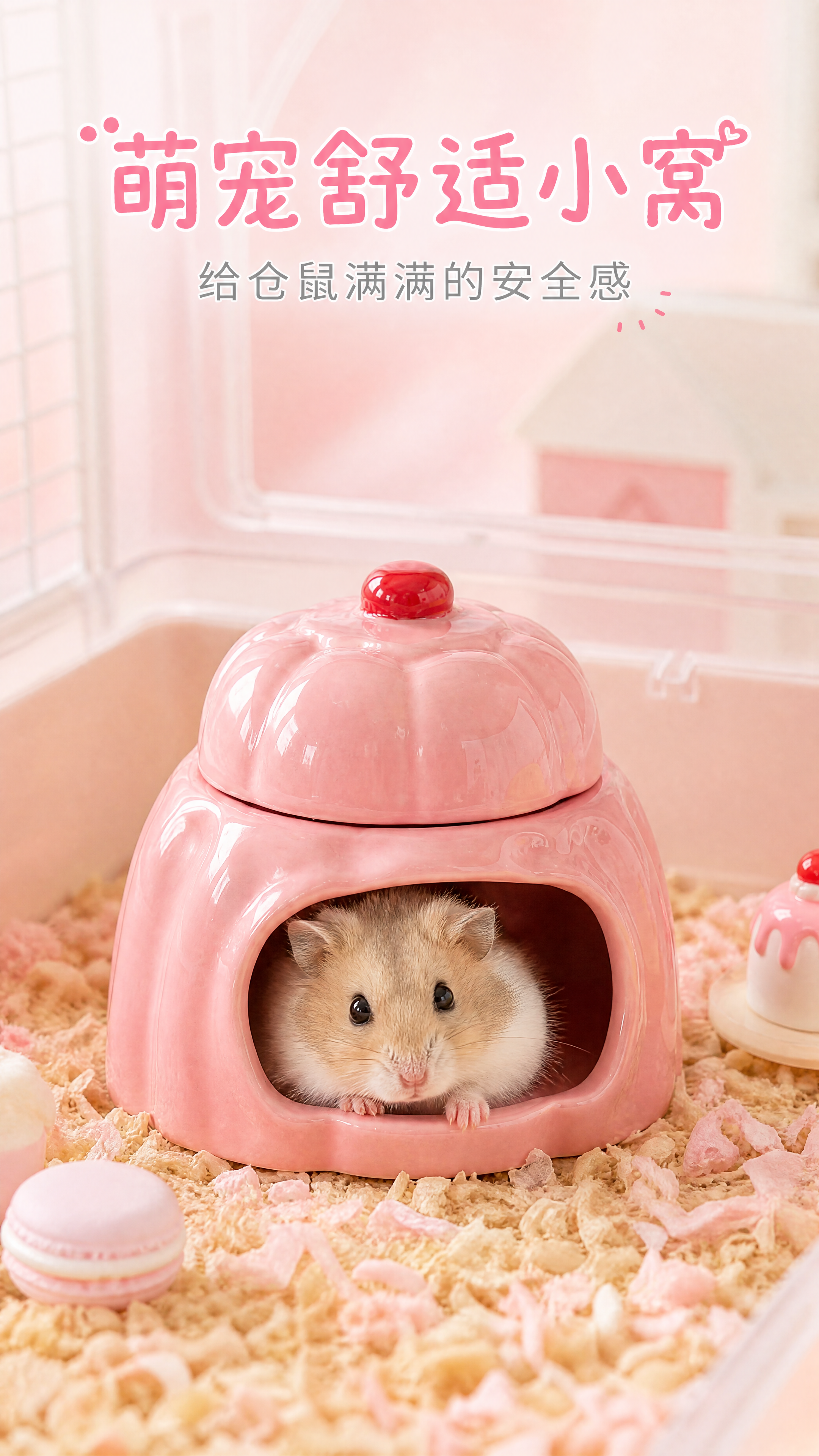 [第7屏] 仓鼠实际使用场景展示。本屏使用【图1】作为商品主体… - 图片创意预览