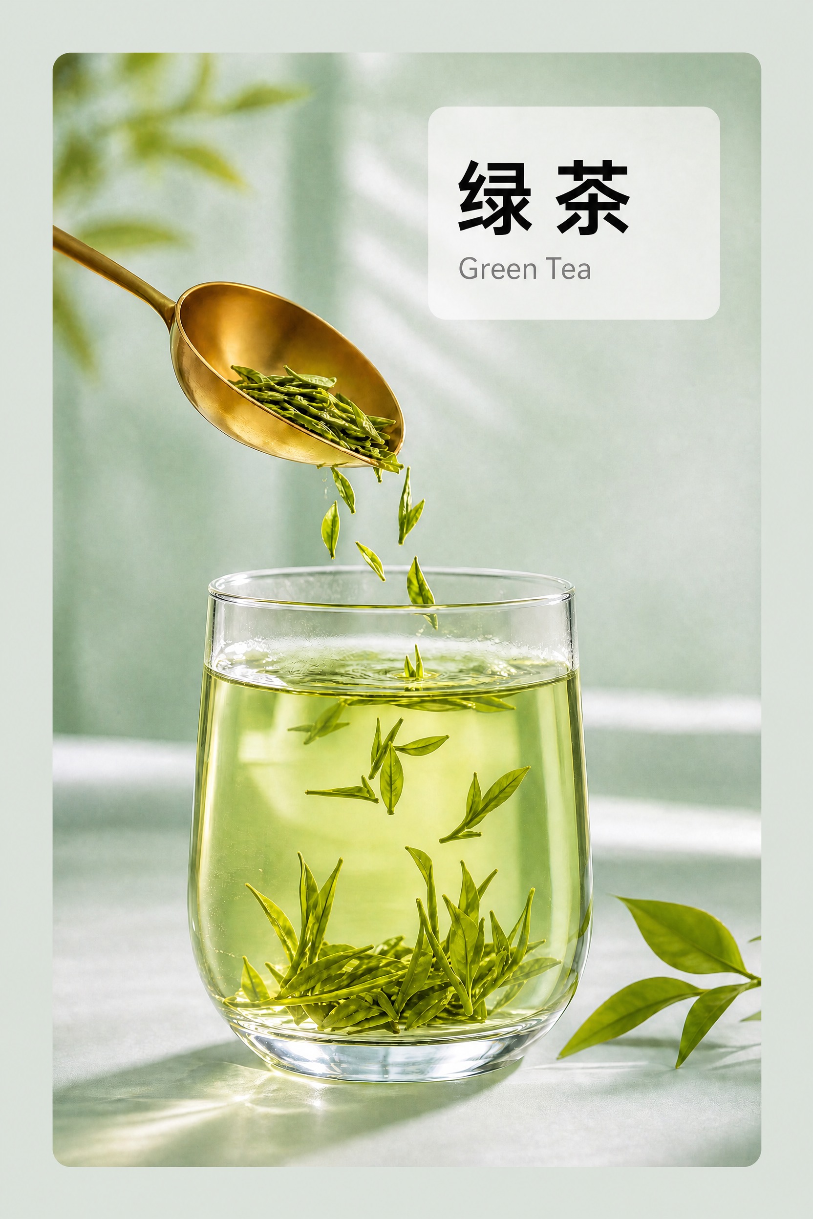 在原图基础上修改，统一茶名文字的排版布局和大小规格。主标题"绿… - 图片创意预览