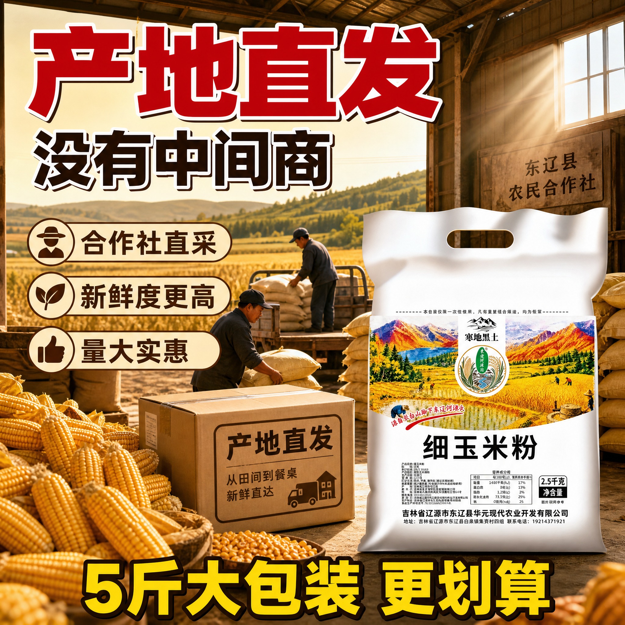 [主图-8] 产地直发 合作社直采 新鲜性价比 [统一基调]… - 图片创意预览