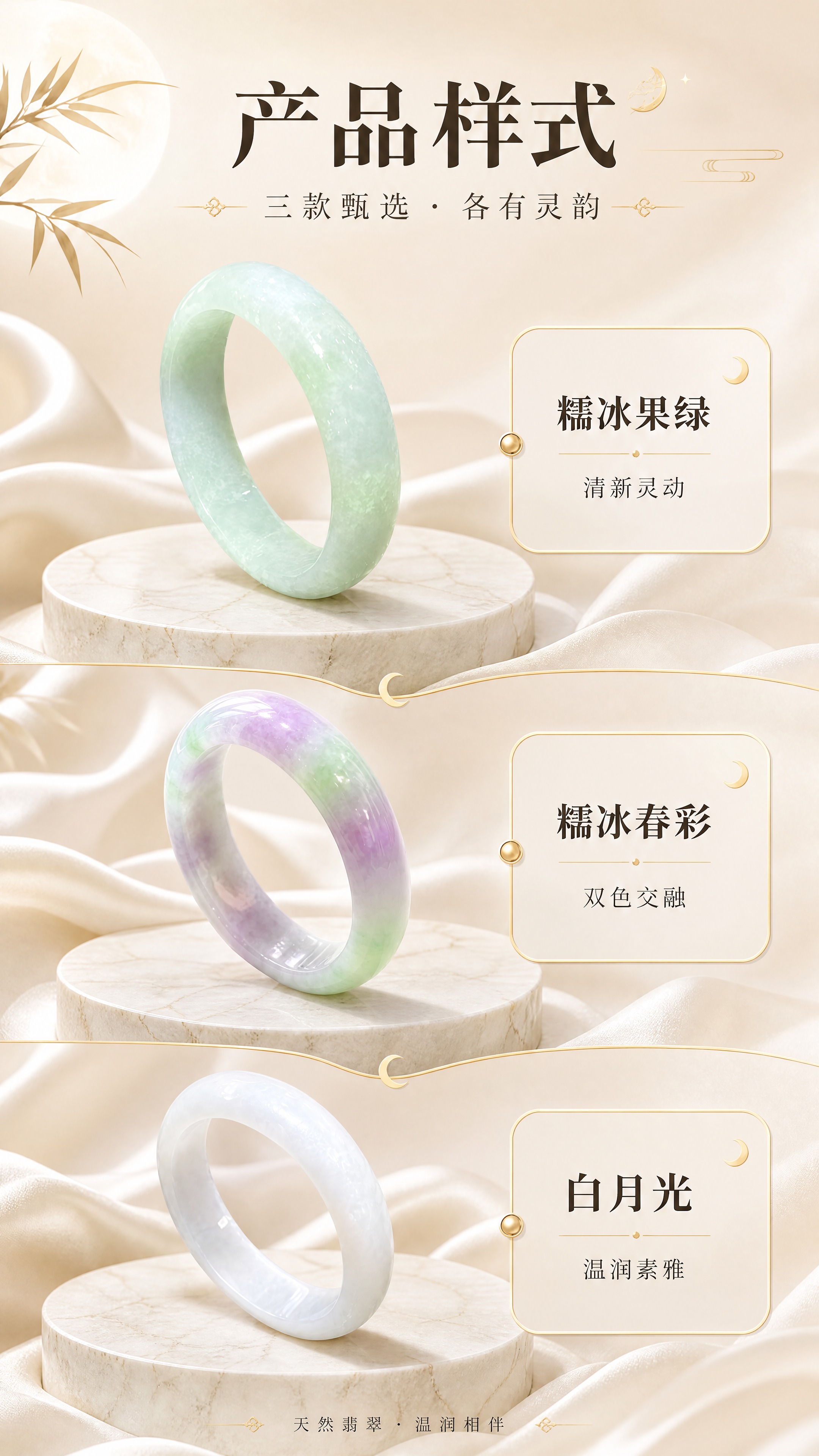 [商品] 从上至下依次使用【图3】糯冰果绿翡翠童镯、【图2】糯… - 图片创意预览