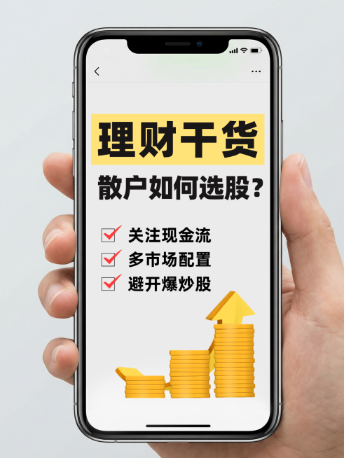 投资理财知识分享大字实景风小红书封面预览效果