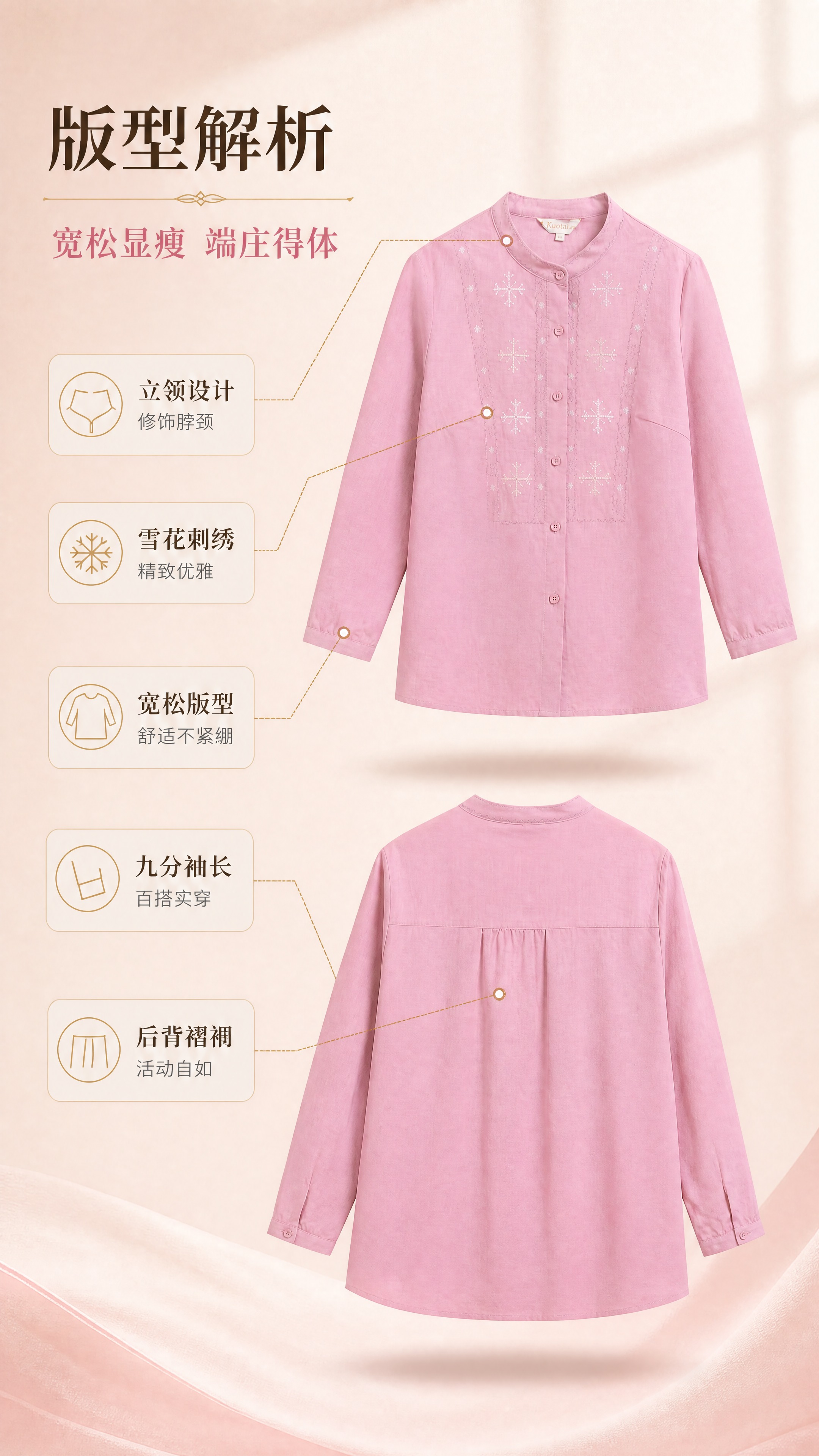 [商品] 使用【图4】正面平铺图和【图5】背面平铺图的阔太粉色… - 图片创意预览