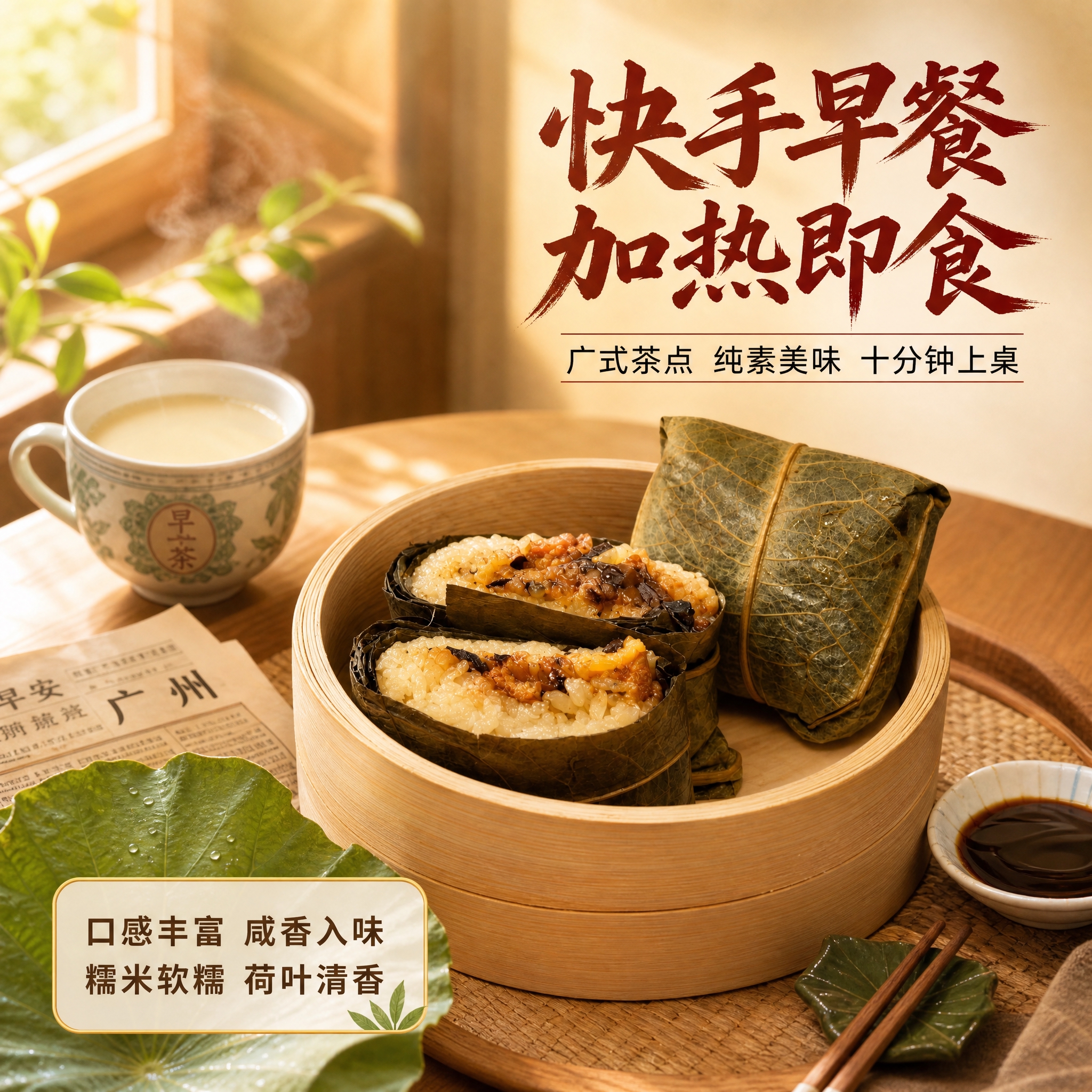 [主图-3] 食用场景与便捷性 纯素糯米吉 快手早餐生活方式主… - 图片创意预览
