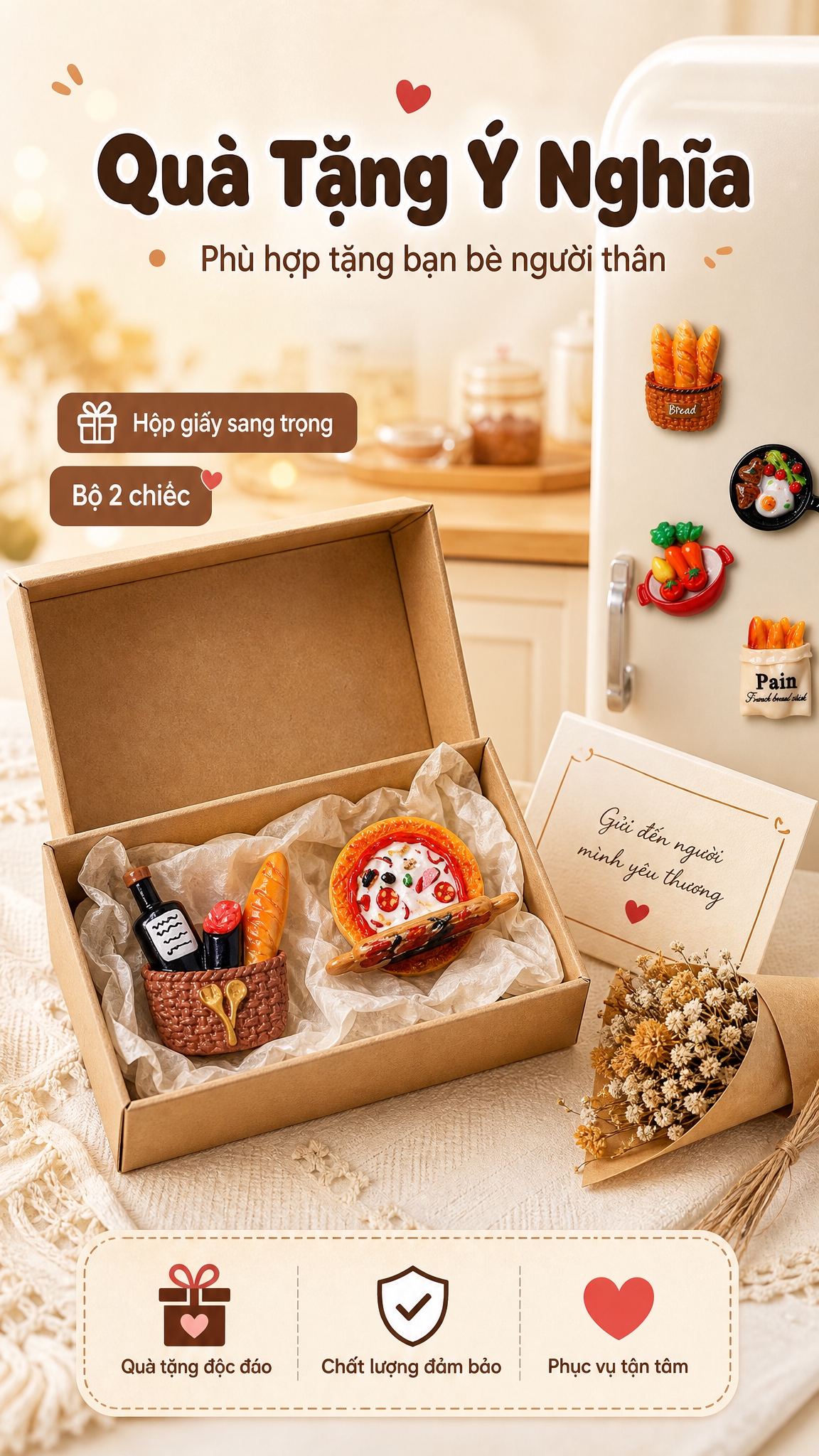 [商品] 使用【图1】【图2】的3D仿真食物磁性冰箱贴 + 纸… - 图片创意预览