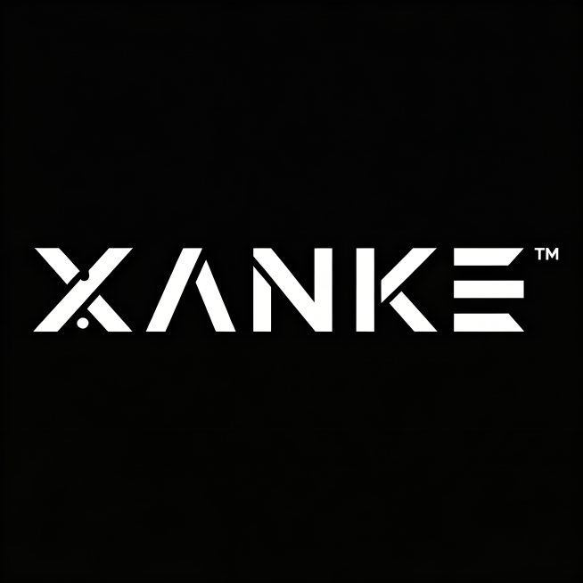 去除图片右下角的“豆包AI生成”水印，保持原图黑色背景和XANKE™白色logo不变预览效果
