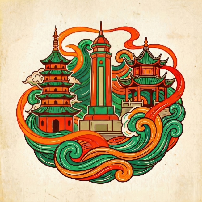 将图中左边建筑与中间建筑对换位置预览效果