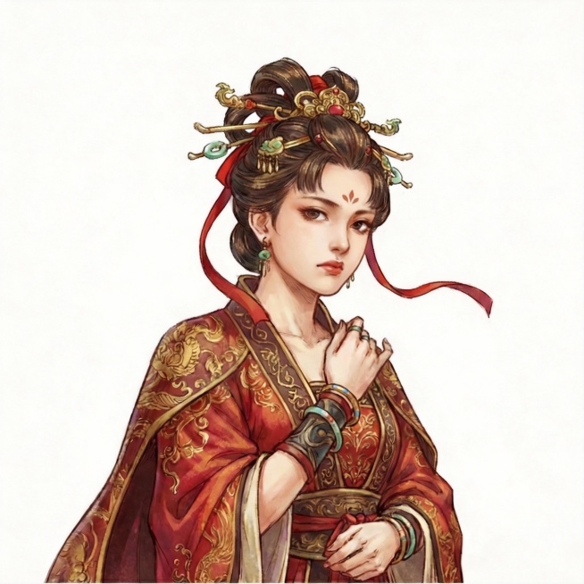 ，人物的五官和神情贴近女明星孟子义预览效果