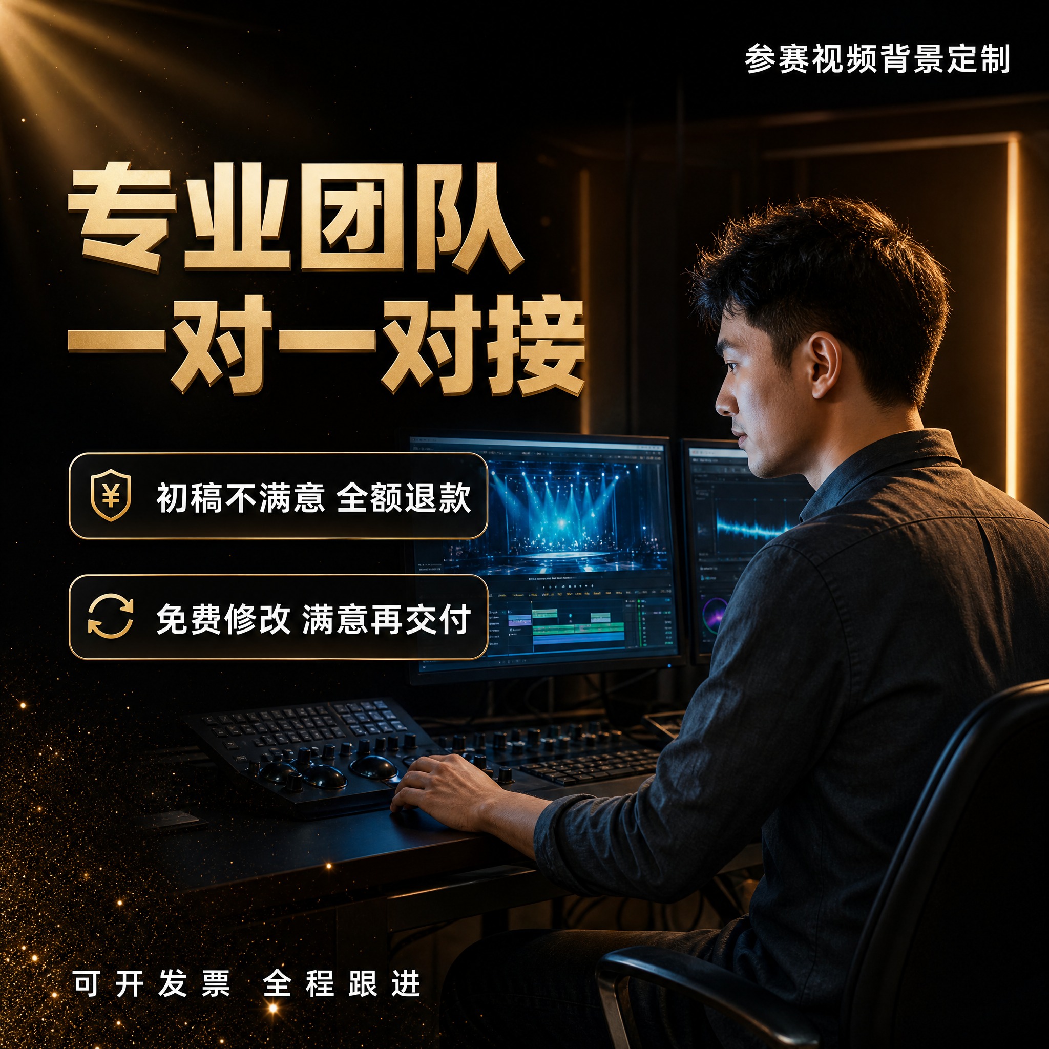 [主图-5] 商品名称「参赛视频背景定制」，本张为团队资质与案… - 图片创意预览