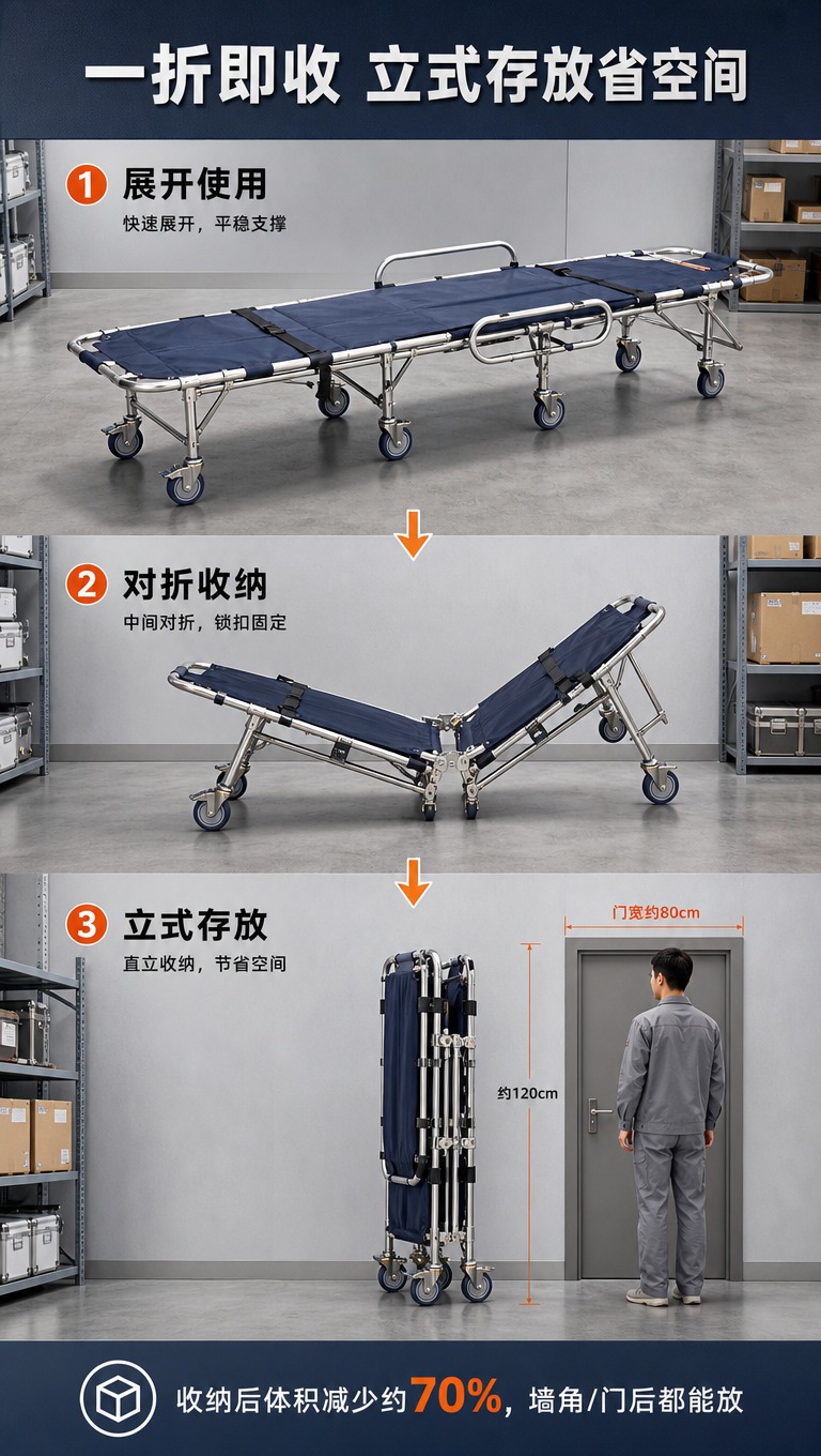 [商品] 使用【图1】的金属框架与滚轮结构作为担架部件参考，生… - 图片创意预览